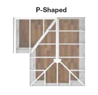 P-shape conservatory